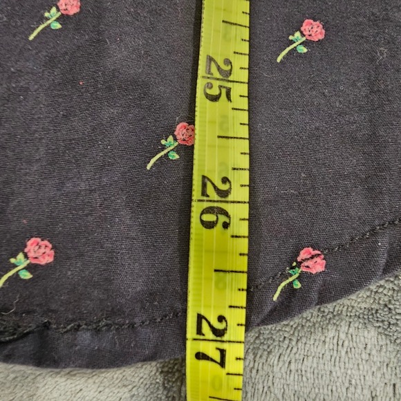 Aeropostale Mens Medium Rose Print Short Sleeve Button‎ Down Shirt - Picture 8 of 8